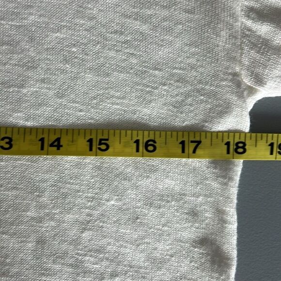 Banana Republic White Linen Blend V-Neck Sweater Size XS - Picture 5 of 6